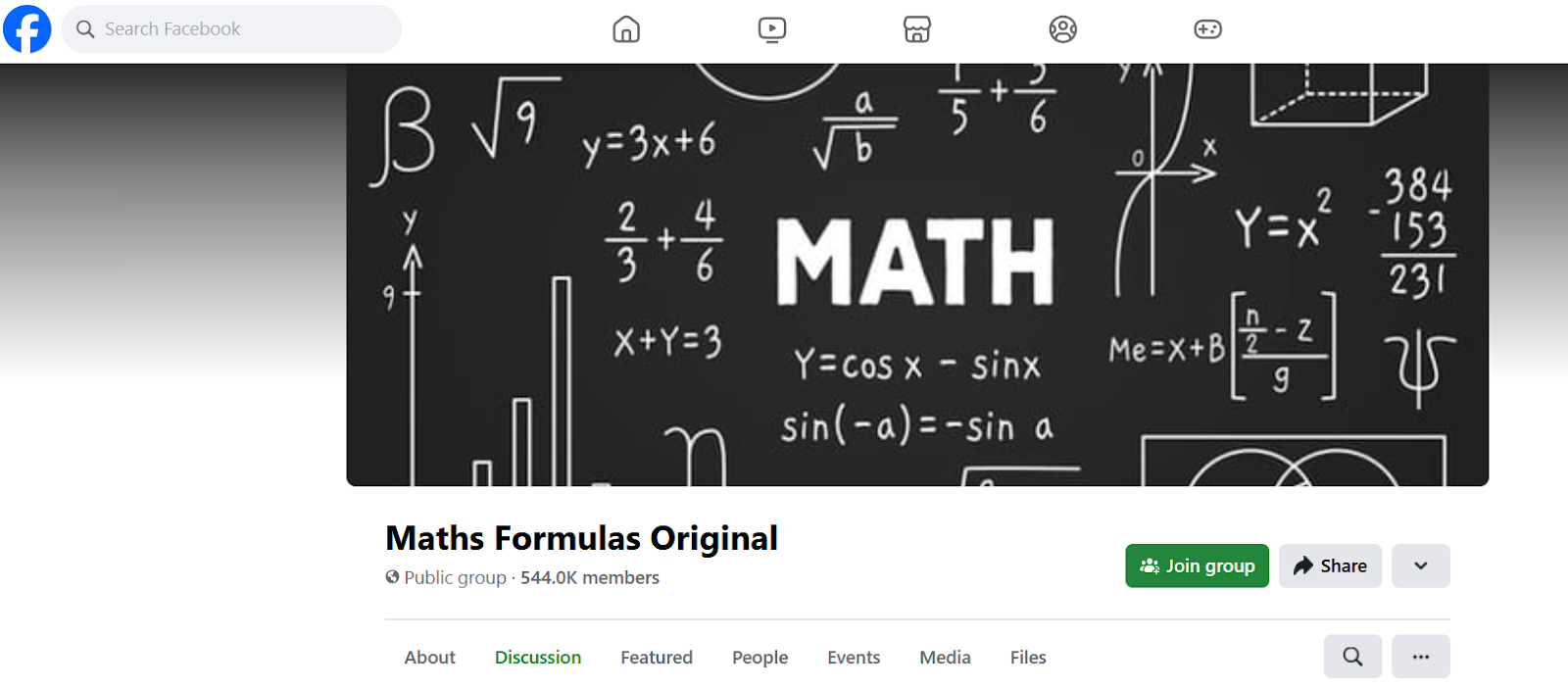 Facebook Groups-part of a Meta