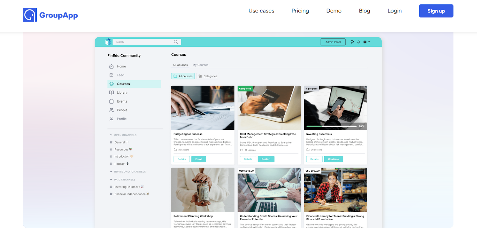 GroupApp-a way to monetize the community
