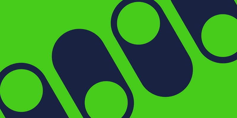 Bettermode toggles on a green ground