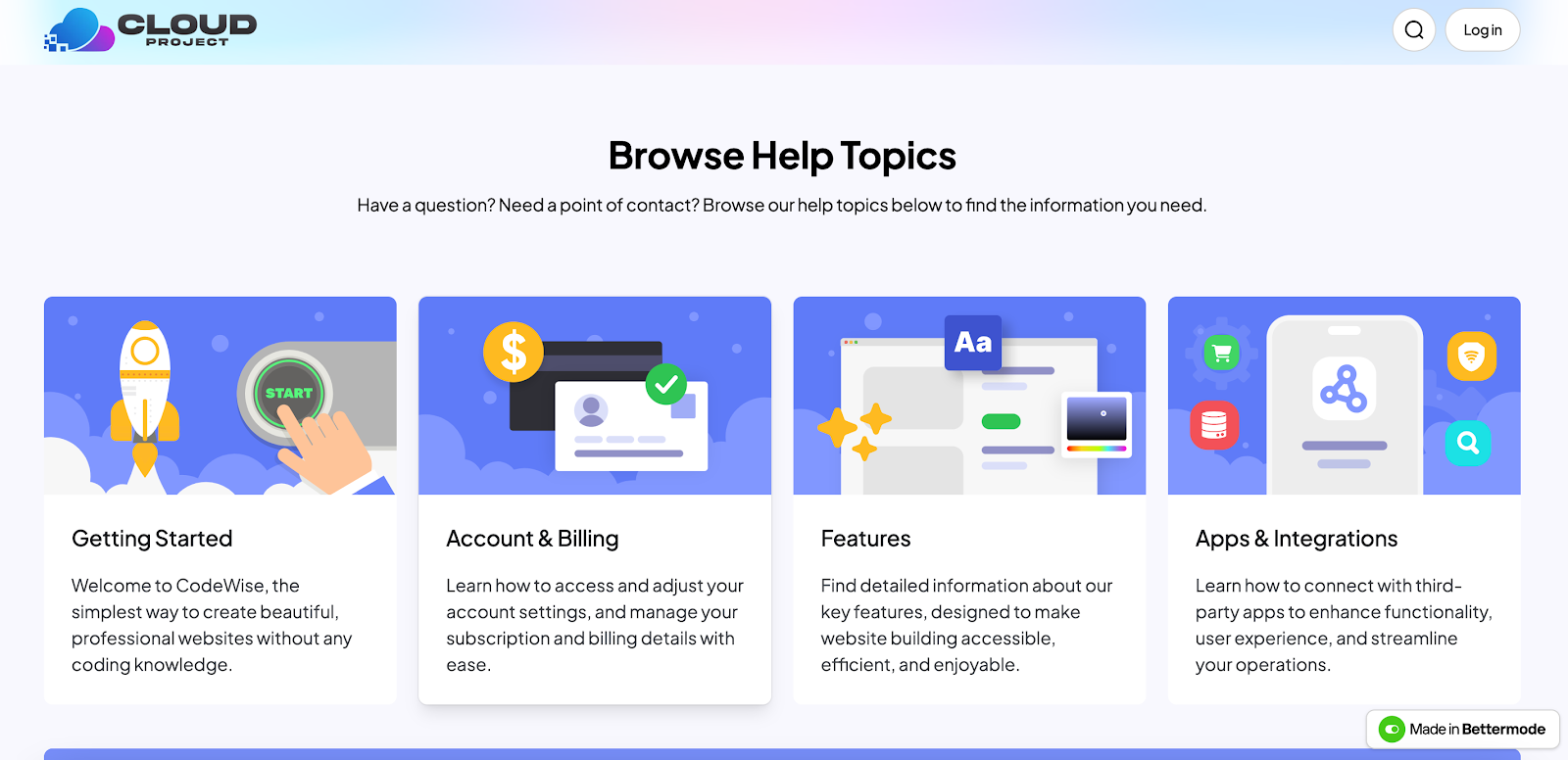 Bettermode knowledge base template