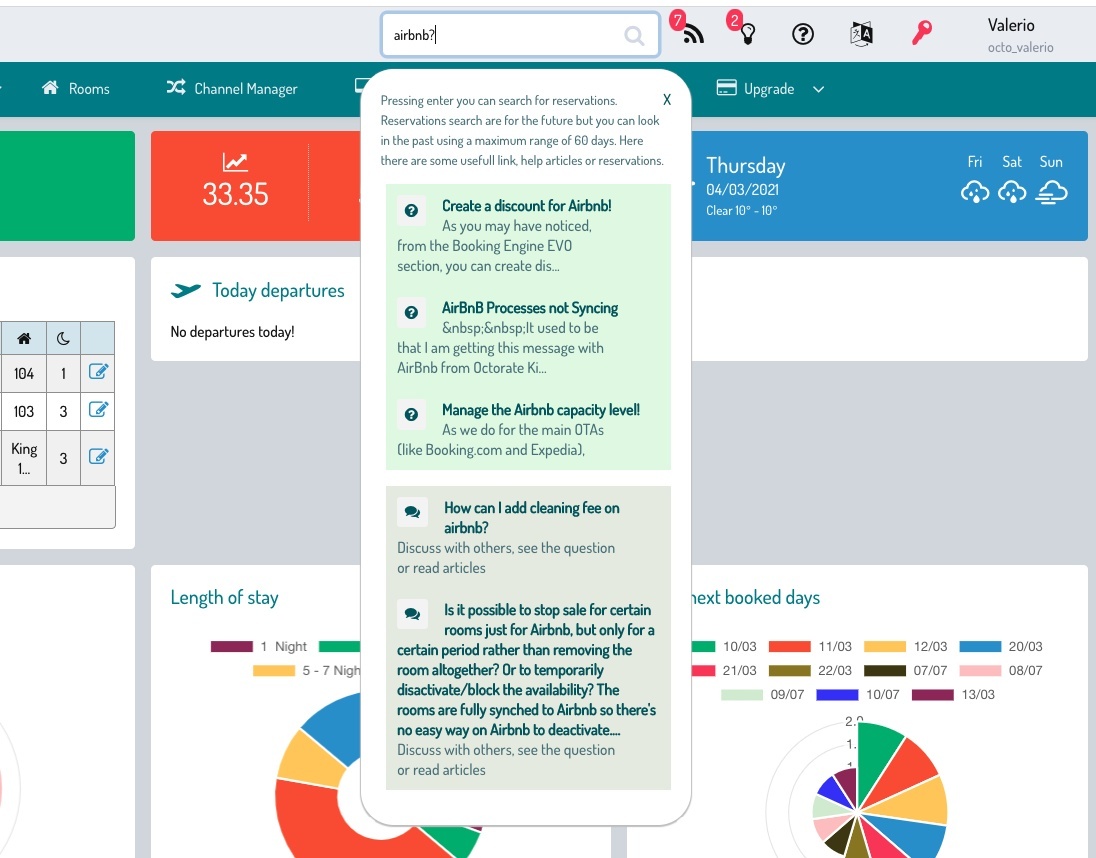 Octorate search integrated with tribe questions and articles