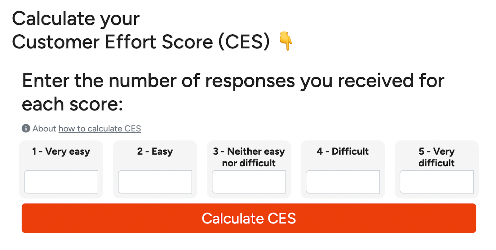 CES calculator