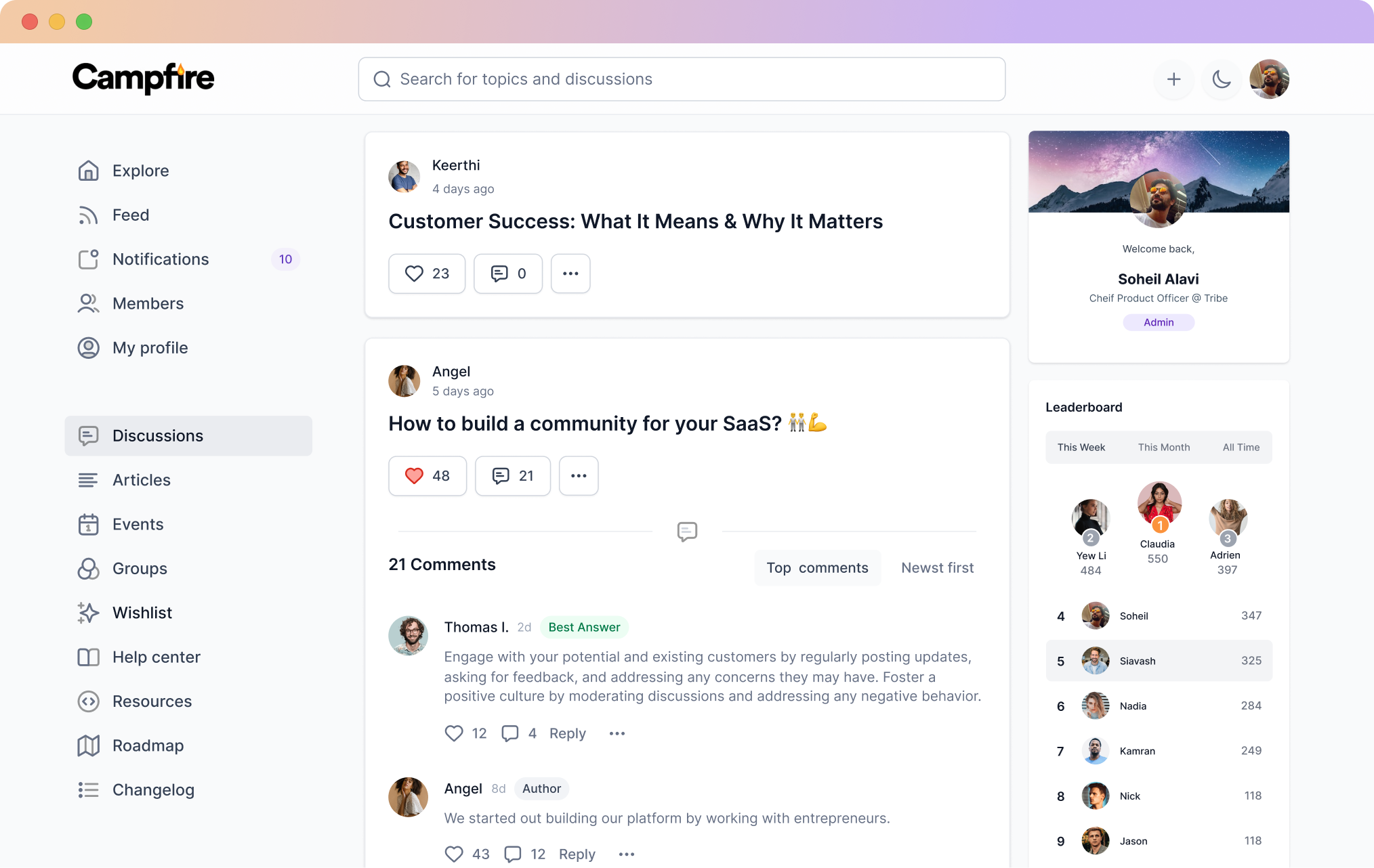 A discussion forum powered by Bettermode