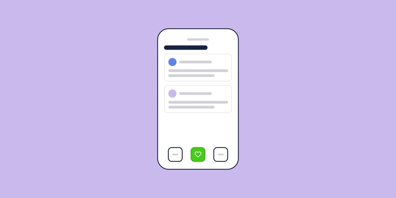 Illustration of a community feed on a phone, for the post: Enterprise Social Networks: From Benefits to Platform Selection