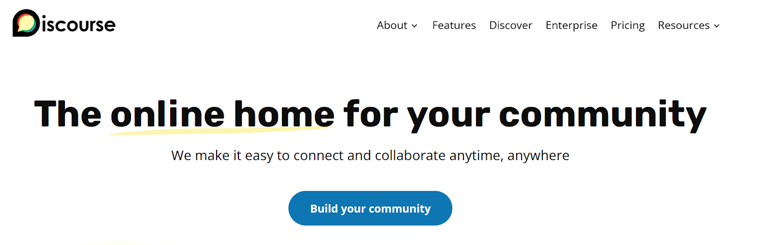 Discourse homepage