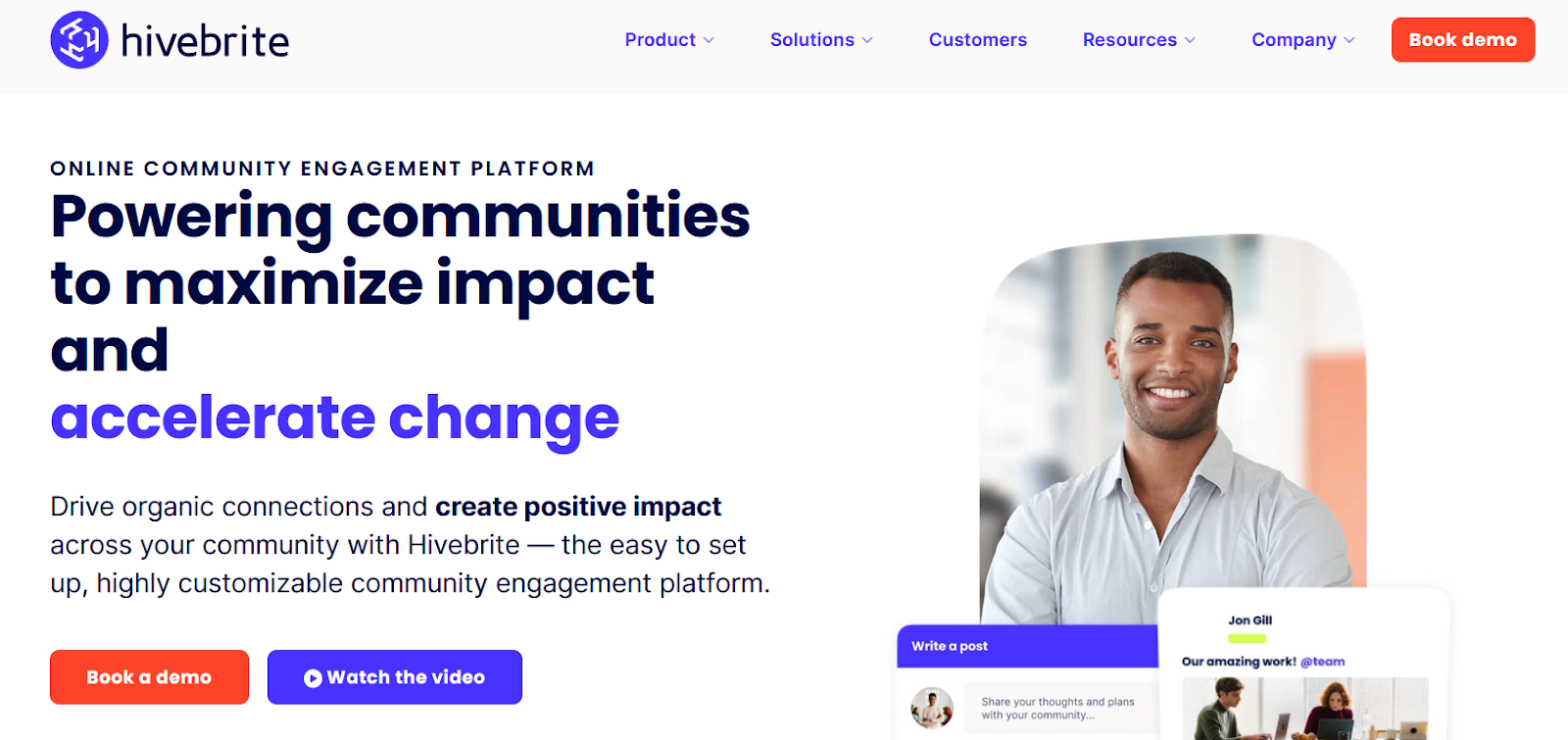 Hivebrite user interface