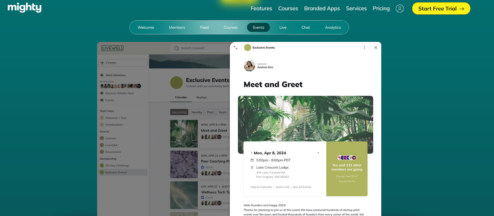 Mighty Networks website and homepage