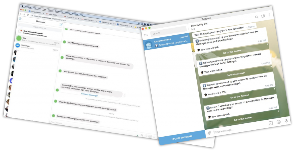 Integration-fb-telegram