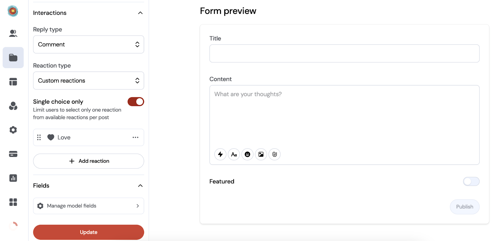 design the content publisher