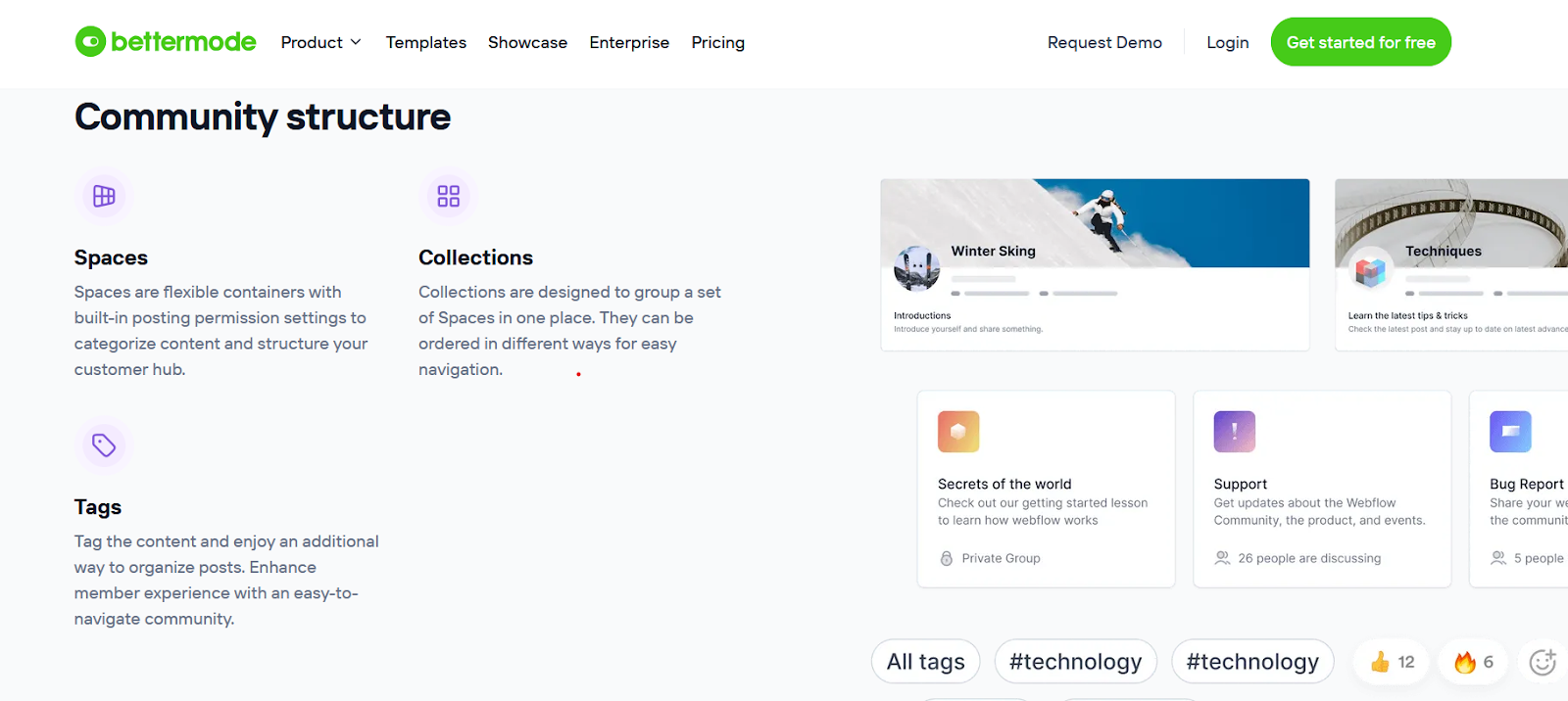 Bettermode Community structure