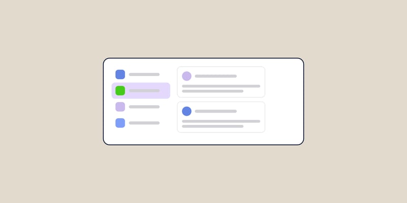 Illustration of a community with spaces in the sidebar, for the post: Hybrid Community: Benefits and Use Cases