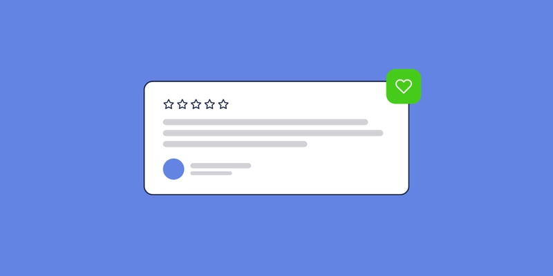 Illustration of a five-star customer review, for the post: Media Brand Community Building: Essential Best Practices