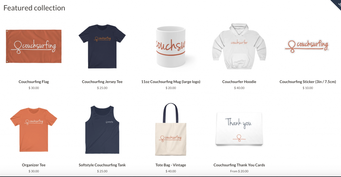 CouchSurfing Store