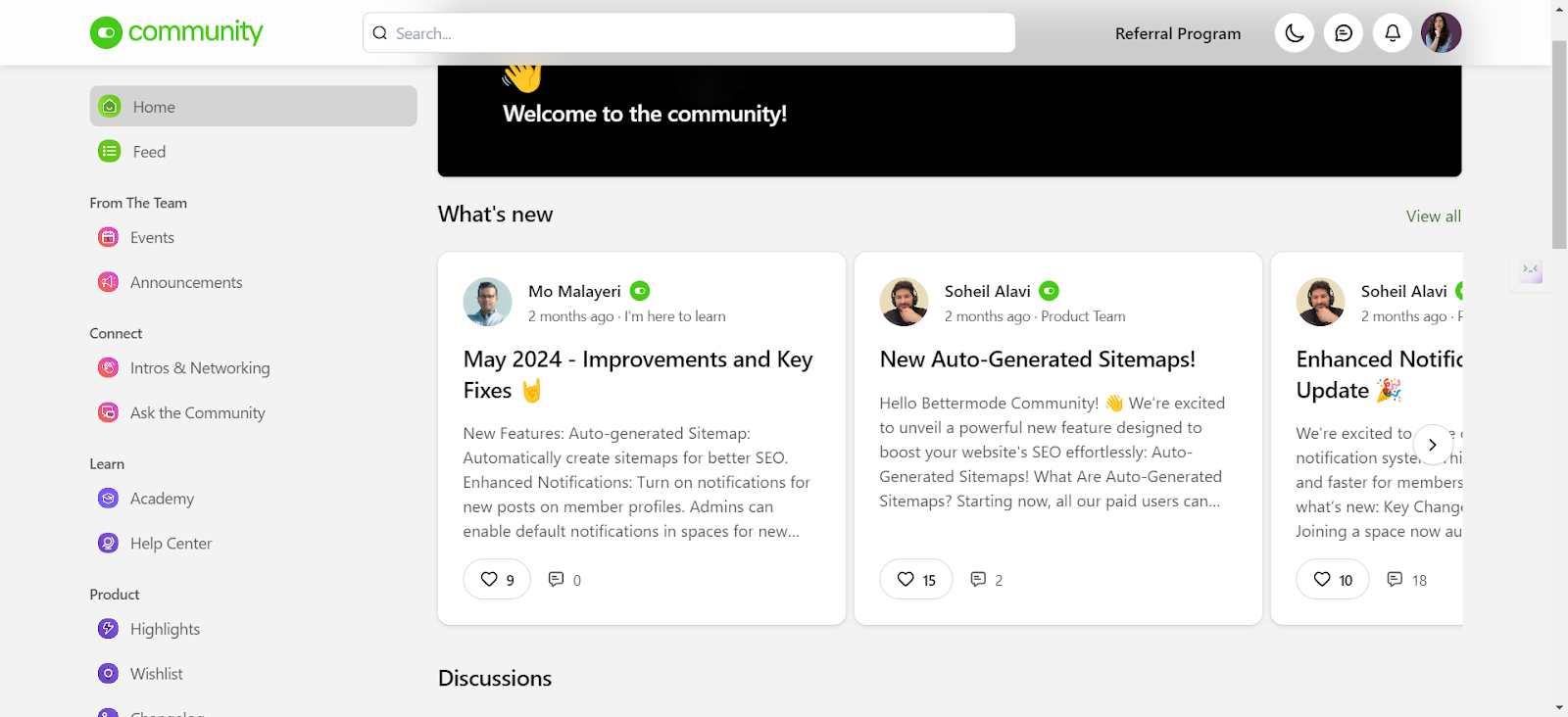 Build a community with Bettermode
