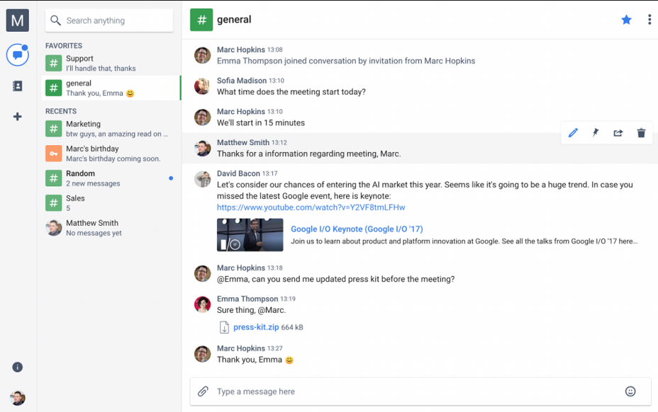 Chanty is Slack alternative for real time chat and collaboration