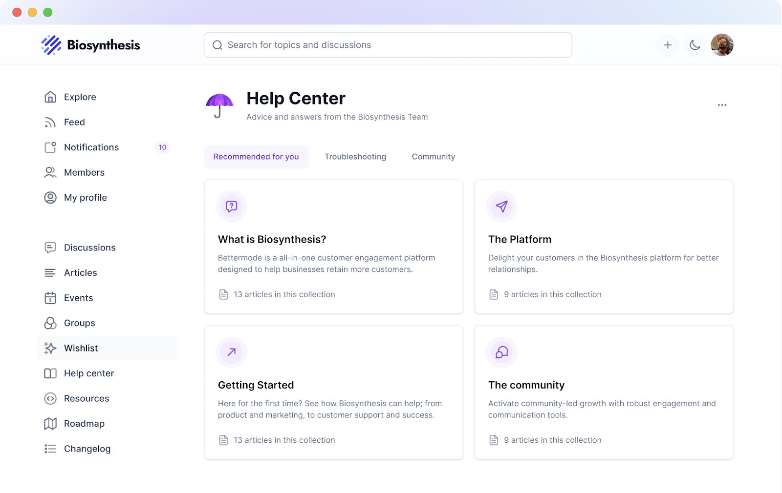 A support community built on Bettermode