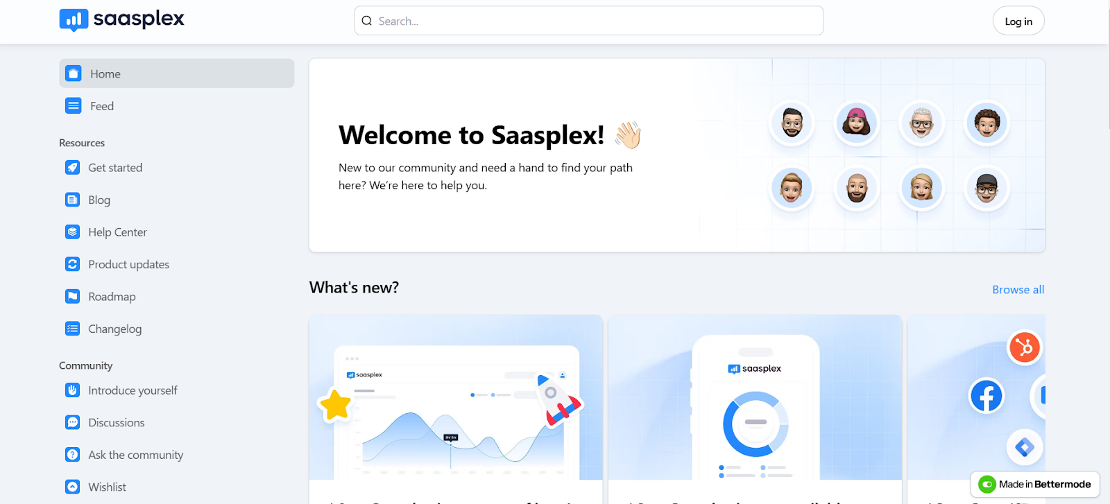 A preview of the Saasplex template