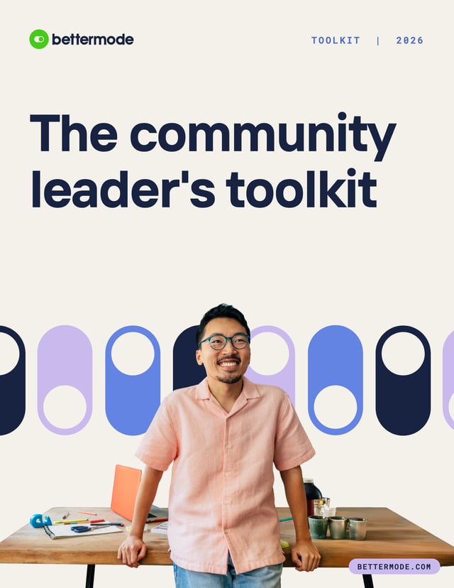Cover of the Bettermode community leader's toolkit