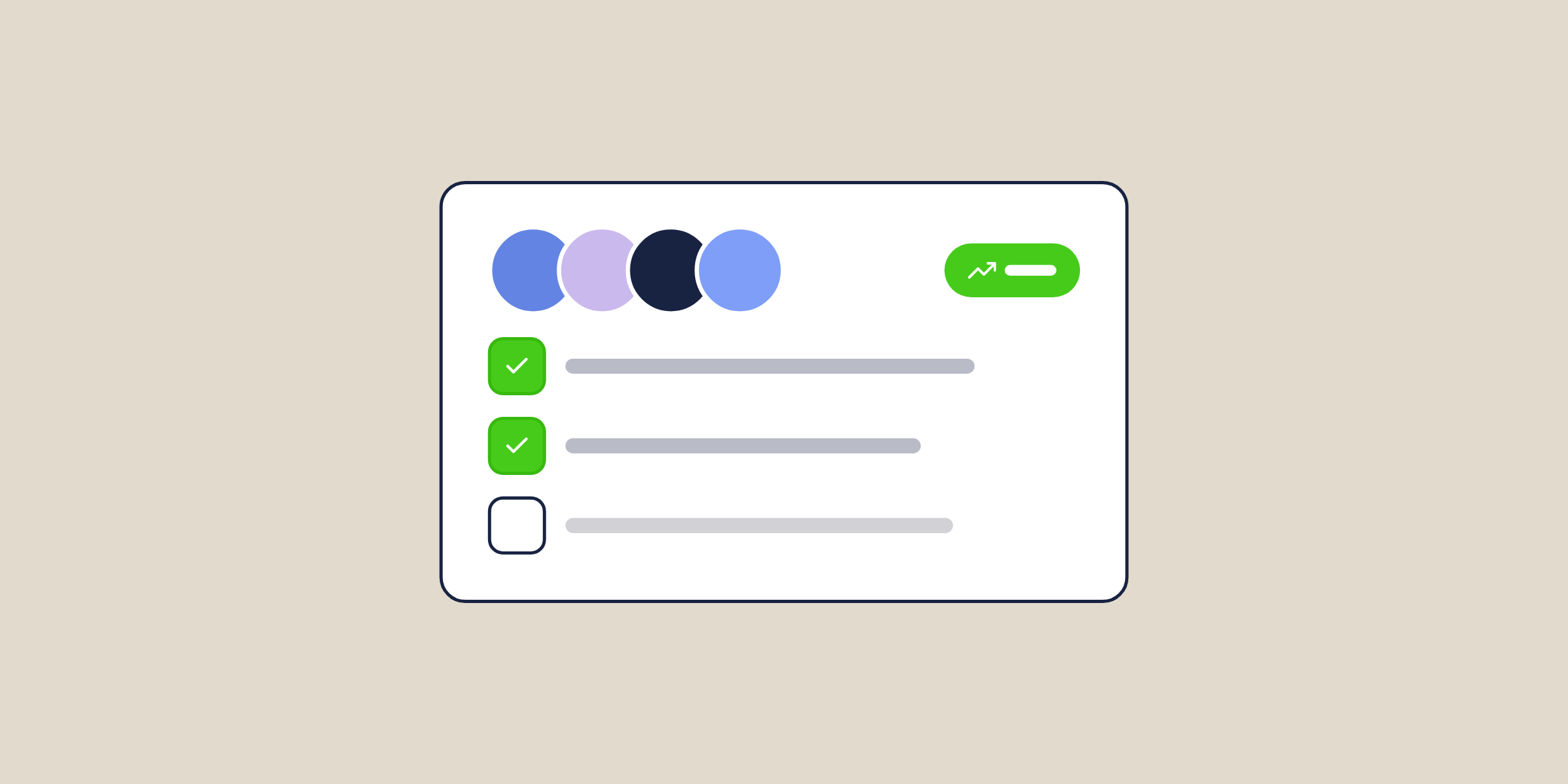 Illustration of members and an onboarding checklist, for the post: Accelerating Product Adoption: How Community Drives Customer Onboarding for B2B SaaS