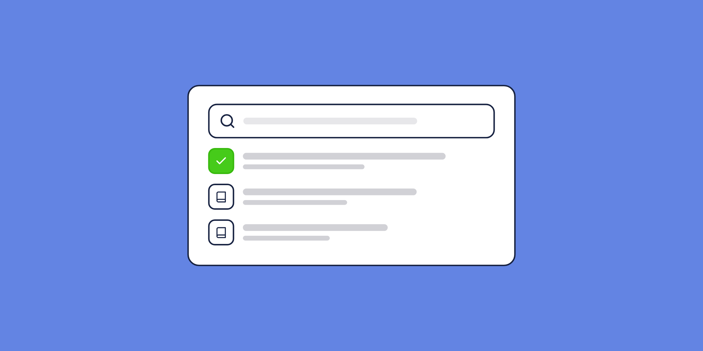 Illustration of a help center search with results, for the post: Customer Self-Service Guide for B2B SaaS: Boost Customer Satisfaction and Reduce Support Costs