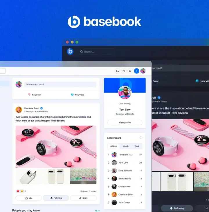 Basebook community template, cover preview