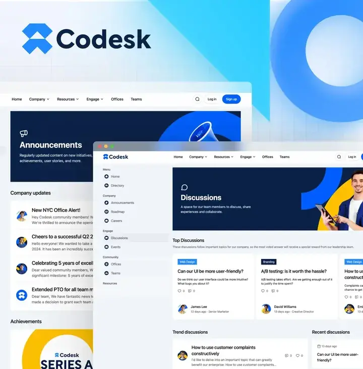 Codesk community template, cover preview