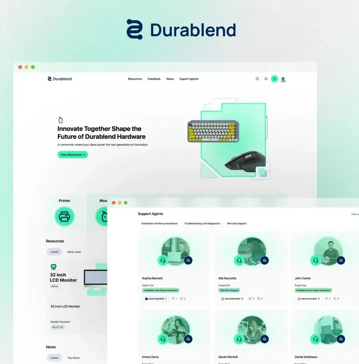 Durablend community template, cover preview