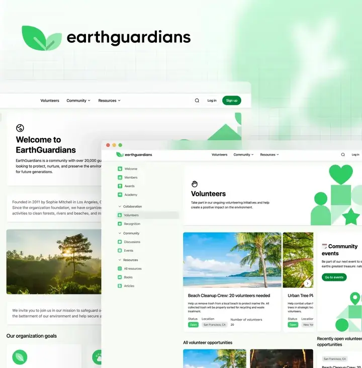 Earth Guardian community template, cover preview