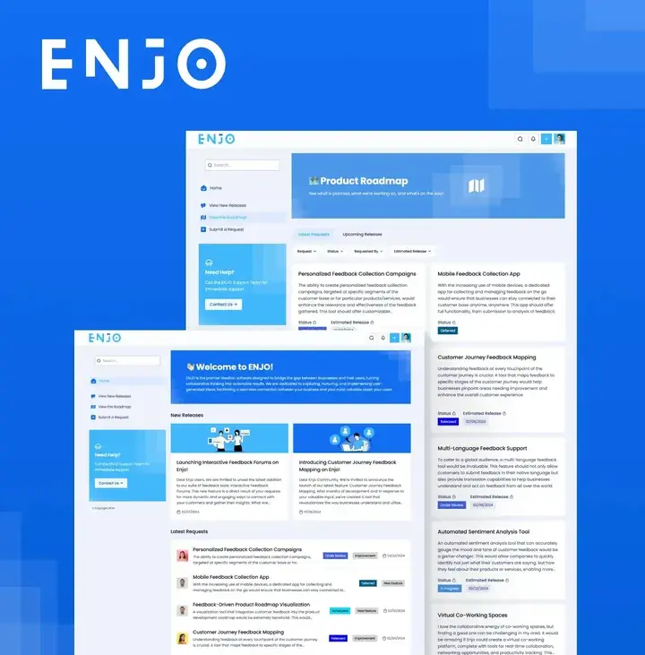 Enjo community template, cover preview