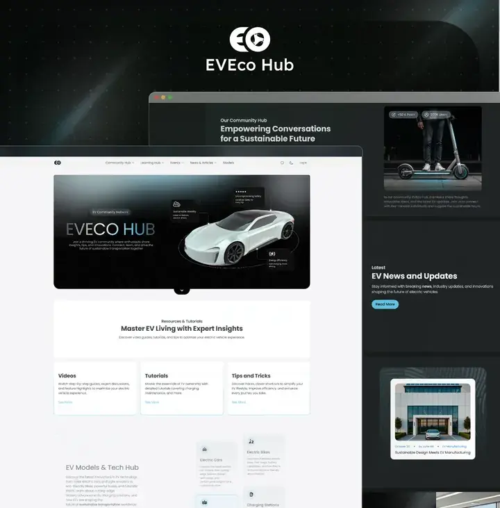 Eveco-hub community template, cover preview