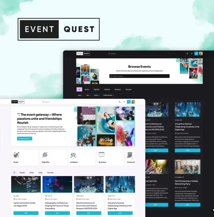 Event Quest community template, cover preview