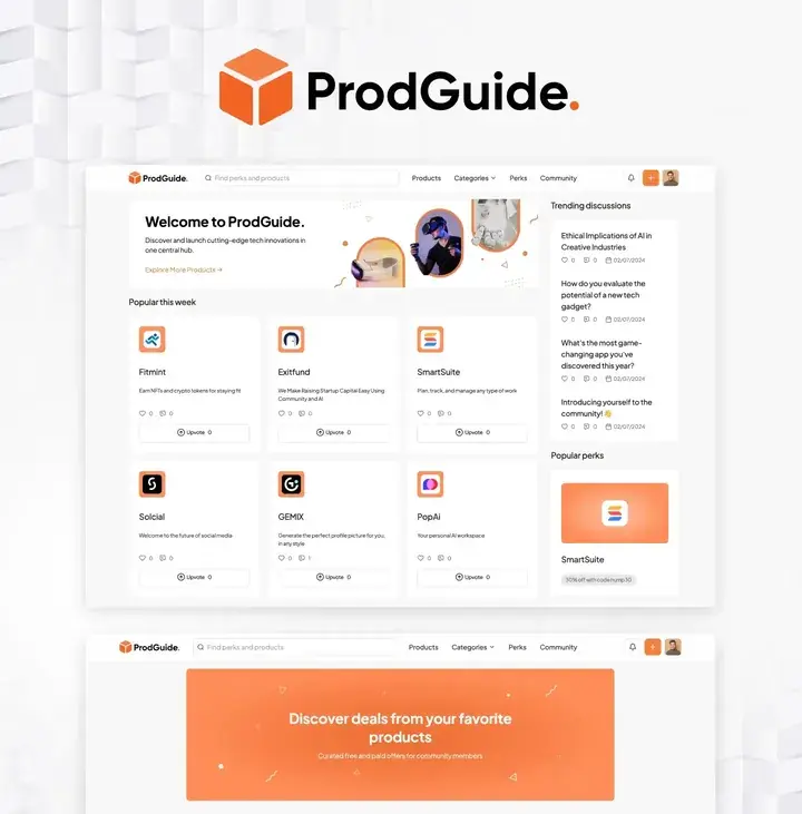 ProdGuide community template, cover preview