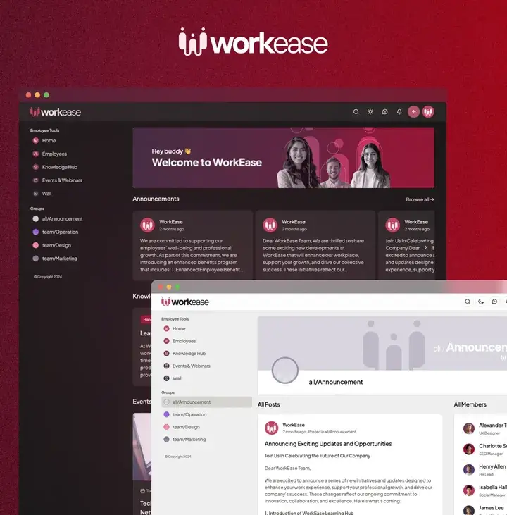 WorkEase community template, cover preview