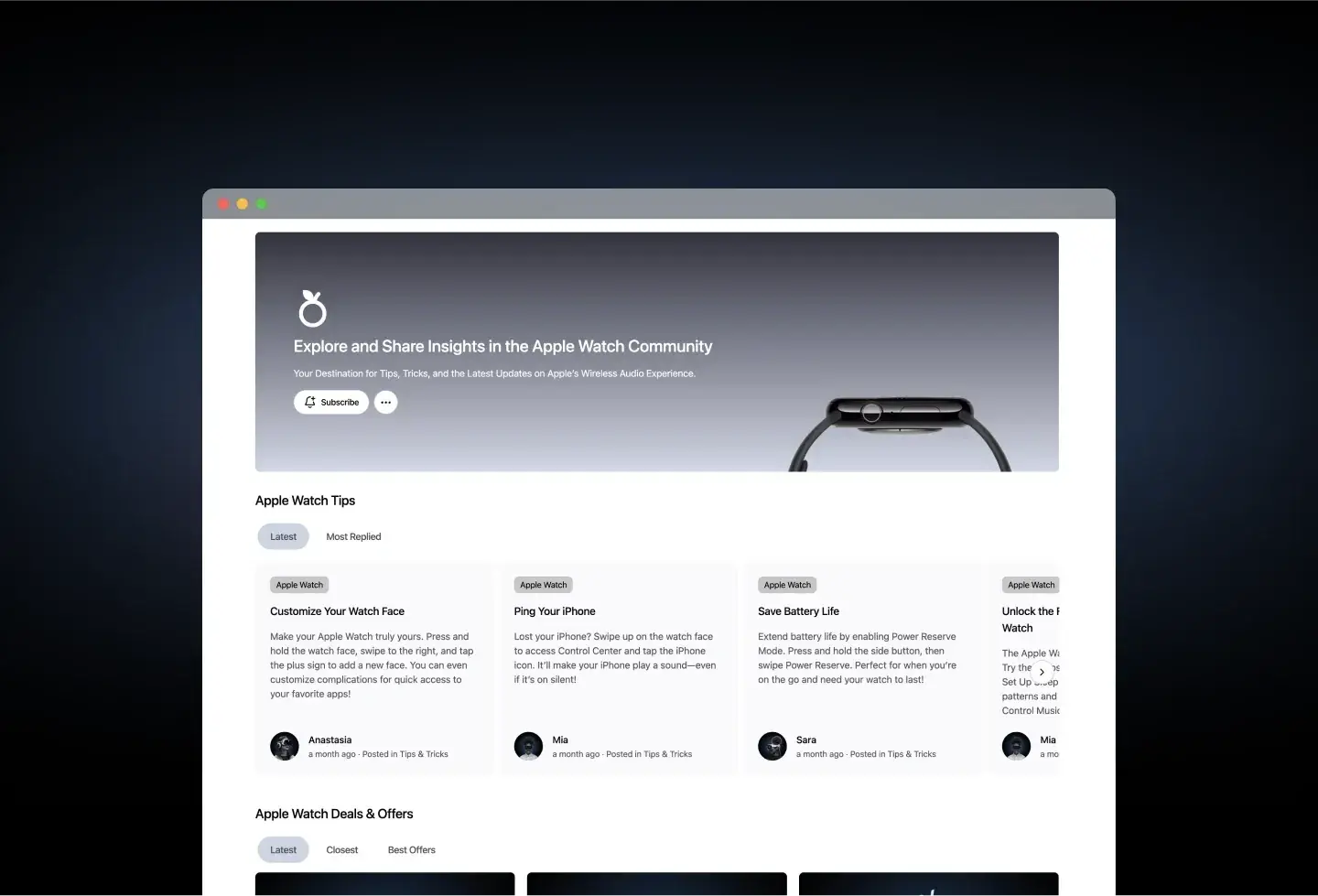 AppleSpheres template: device tips