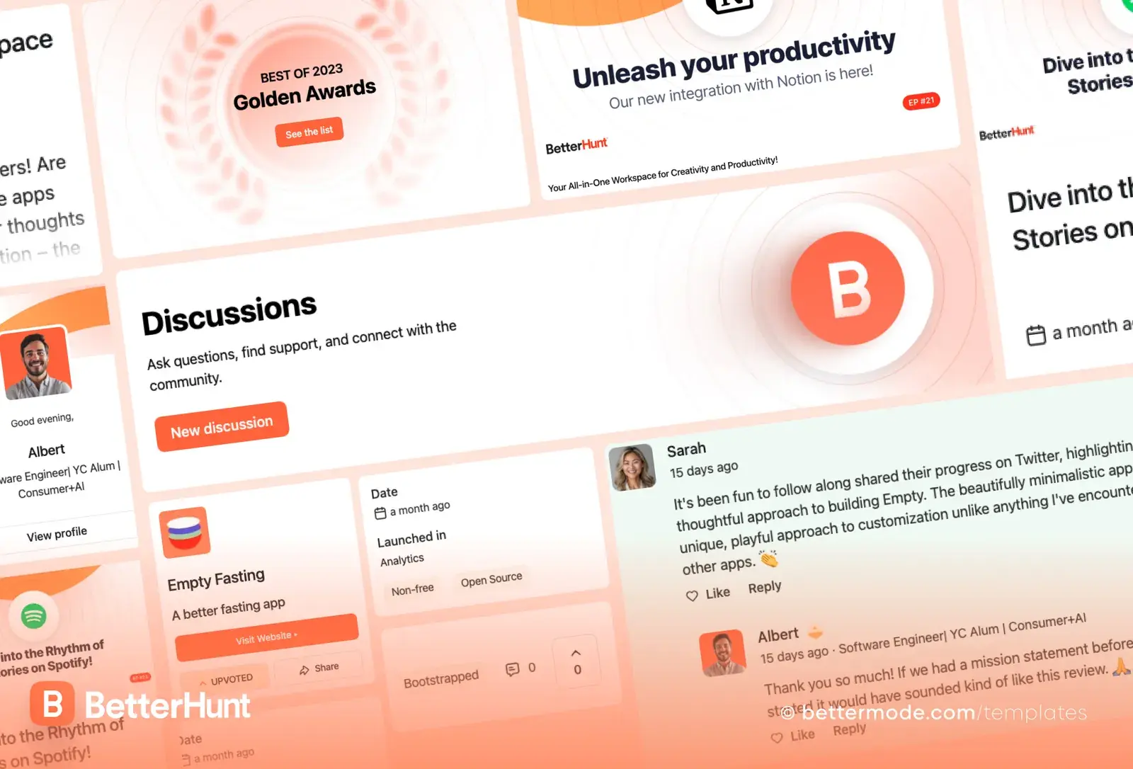 BetterHunt template: discussions