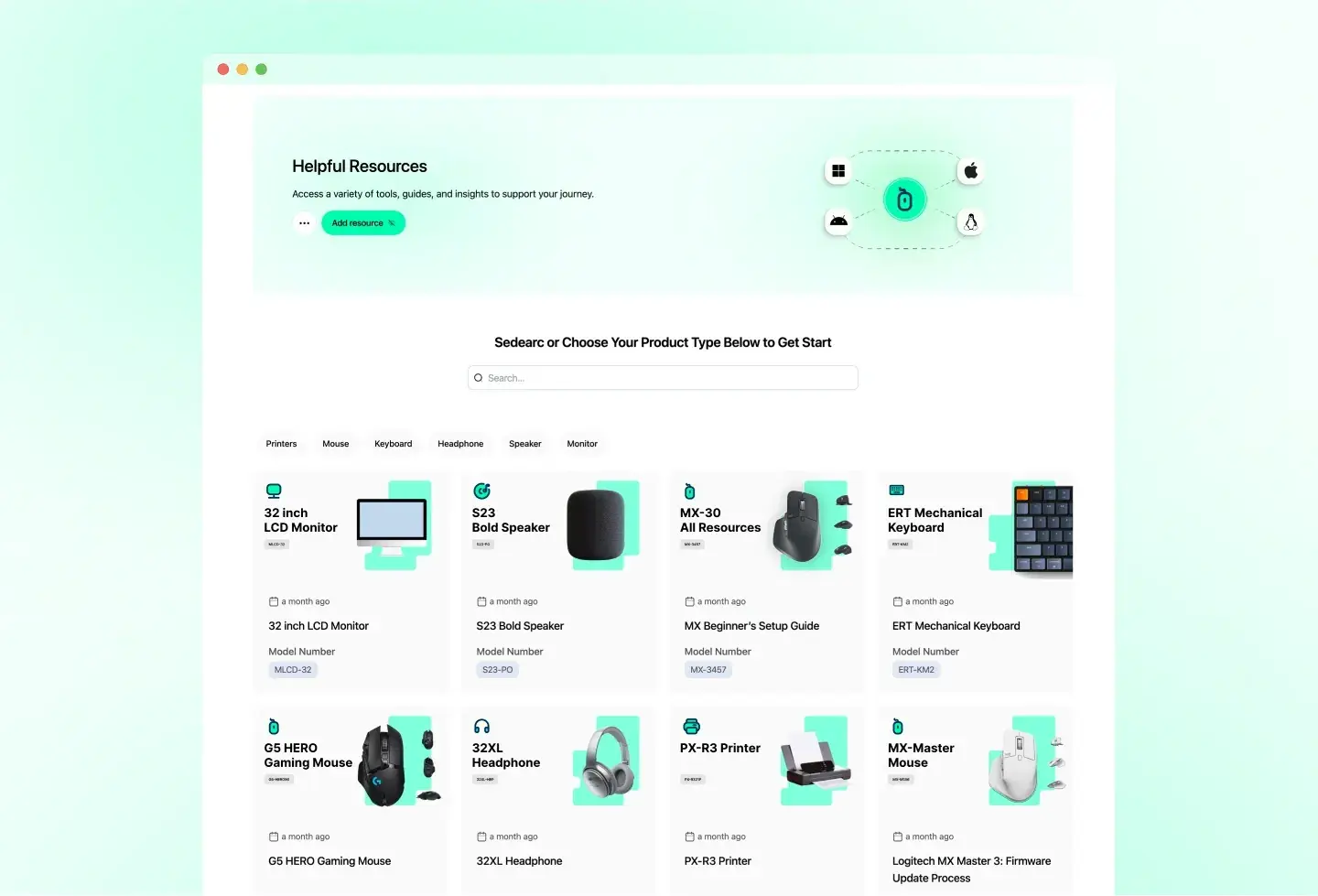 Durablend template: product resources
