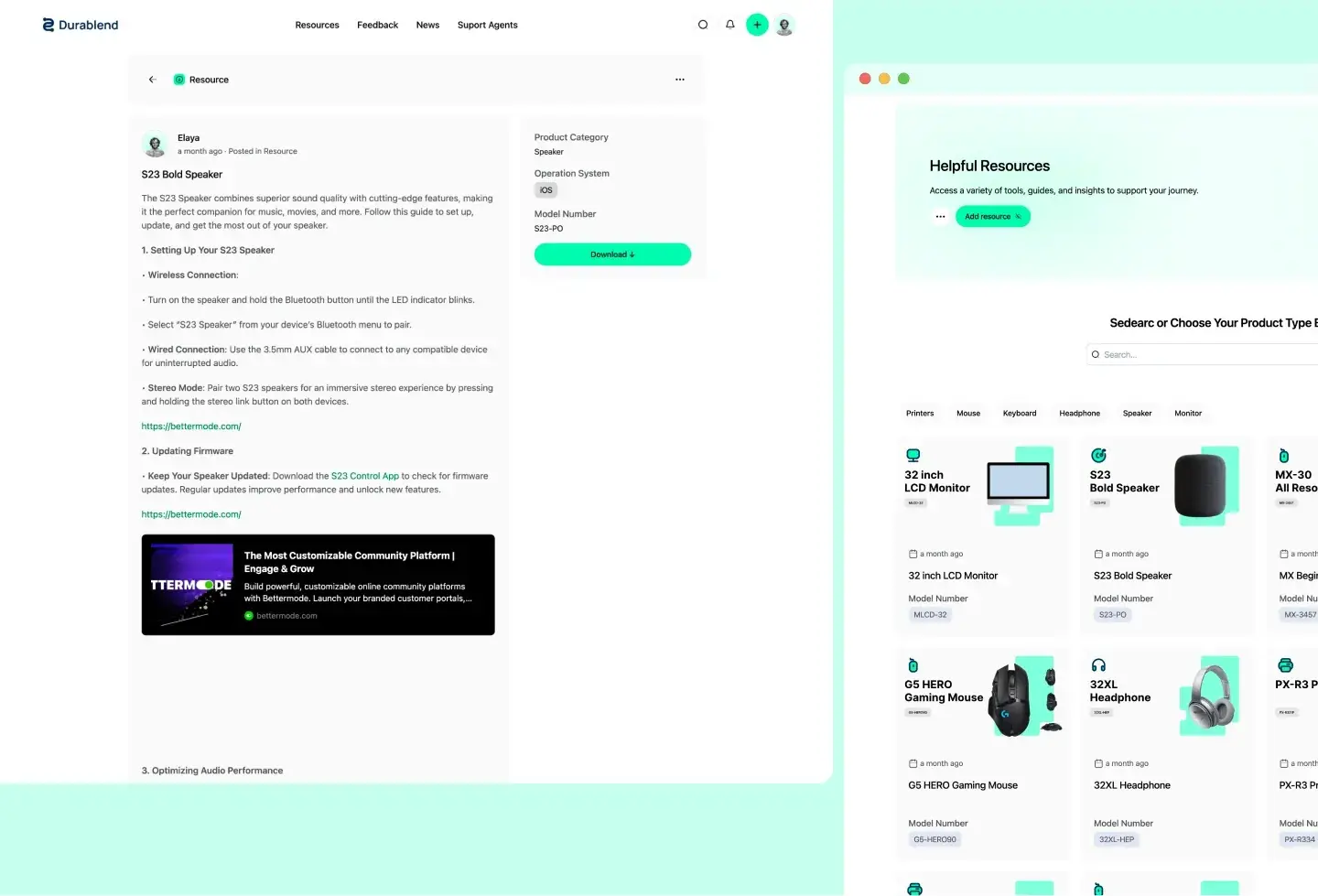 Durablend template: setup guide