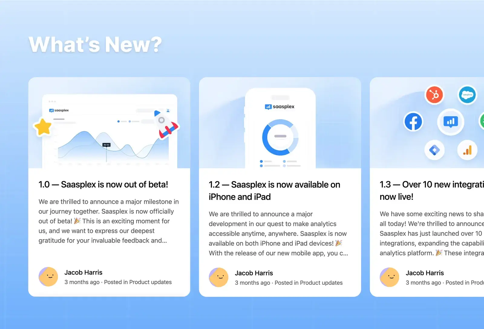 Saasplex template: what's new