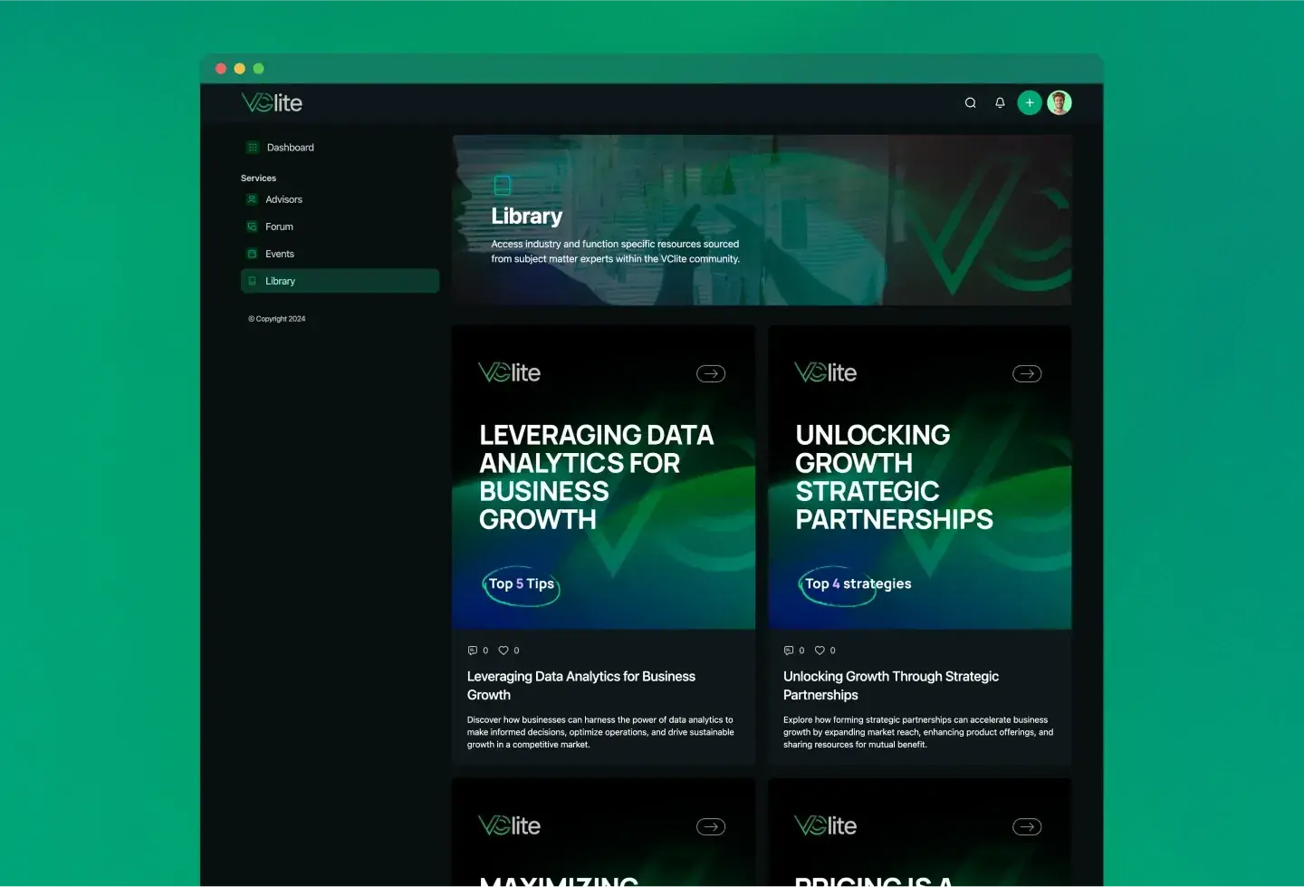 VClite template: library